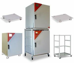Accessaries: stacking frame, stacking adapter, base frame