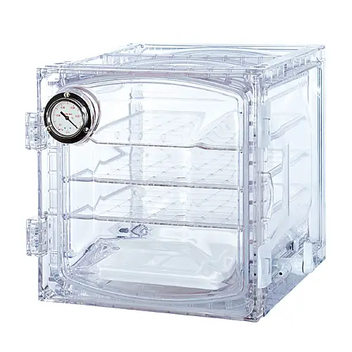 진공 데시케이터, Vacuum Desiccator, 1 Torr 72시간 유지, VDC VDR VDP 시리즈, Polycarbonate 투명 챔버, 제이오텍