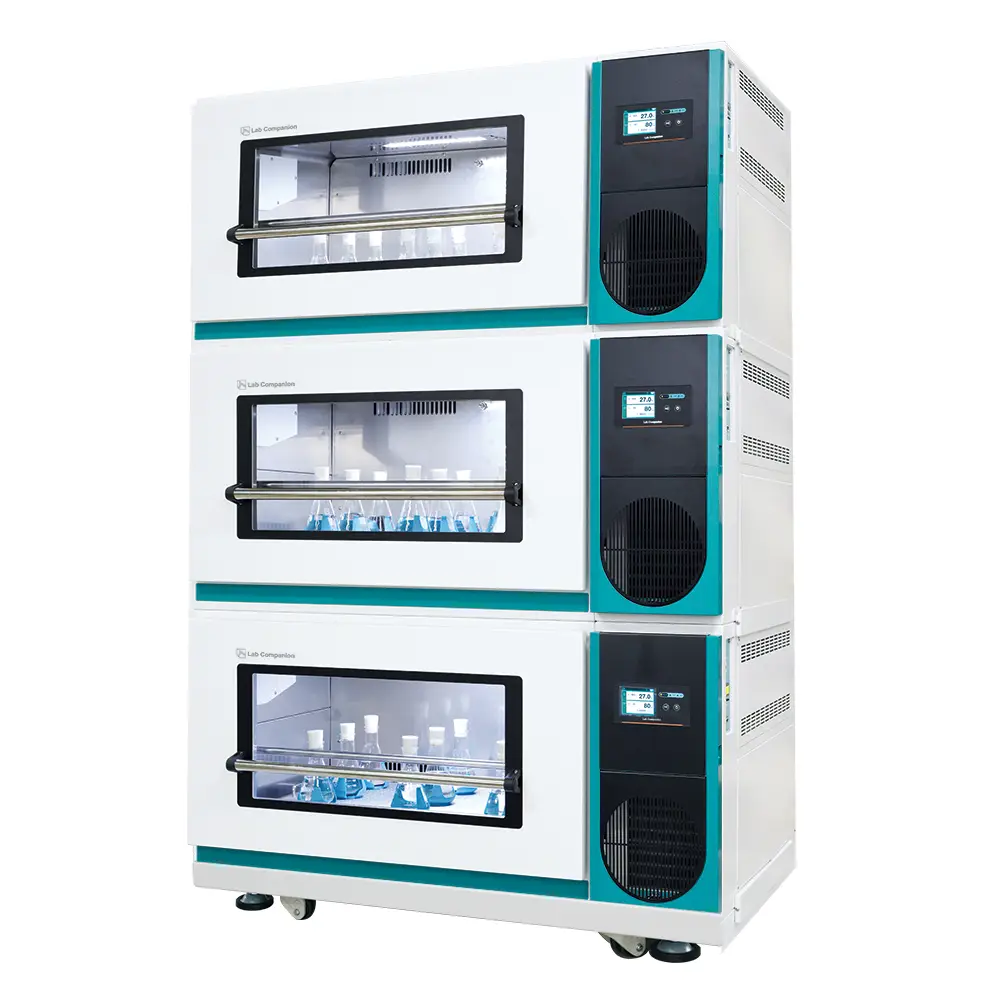 적재형 대형 진탕 배양기, 최대 3단 적재·DD모터 Multi-stackable Shaking Incubator 제이오텍