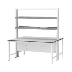 다목적 철재 실험대 중앙형, 측면 콘센트·고하중 Multi-functional Steel Laboratory Table 제이오텍