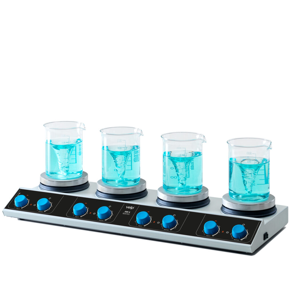 VELP AM 4 Multi-positions Hot Plate Stirrer 가열 자석 교반기
